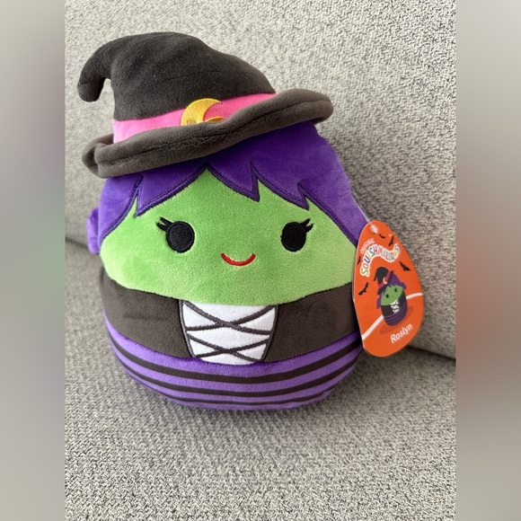 Nwt 👻 7" Roselyn the Witch  Halloween Green Purple - Picture 2 of 6